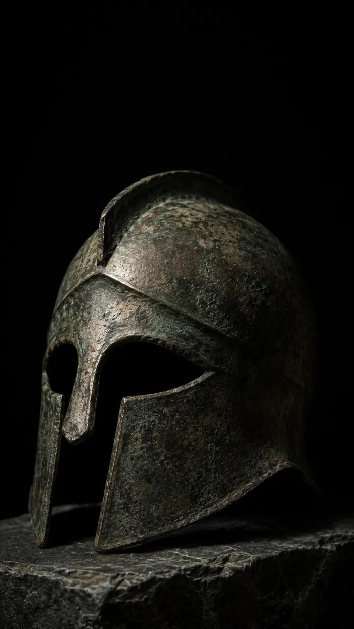Spartan helmet stone wallpaper preview