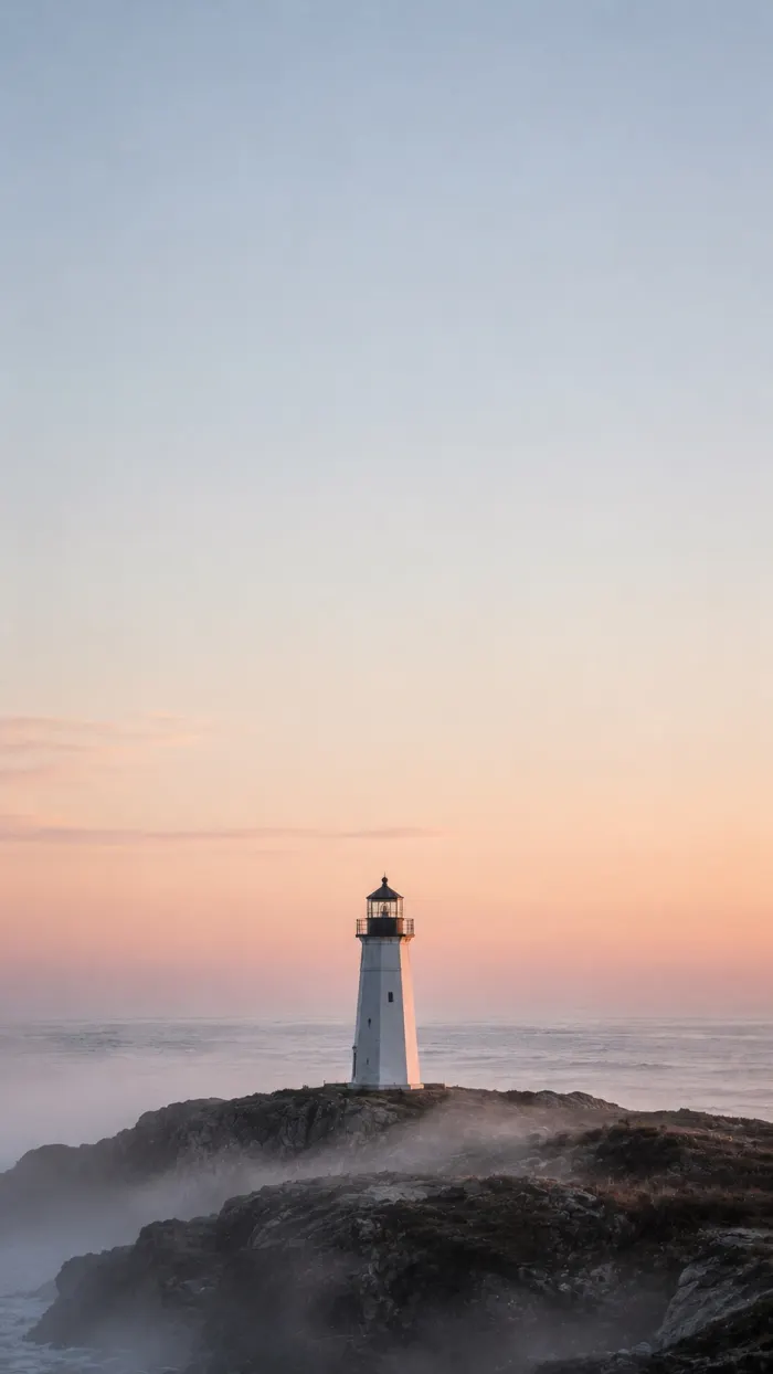 Lighthouse dawn wallpaper preview